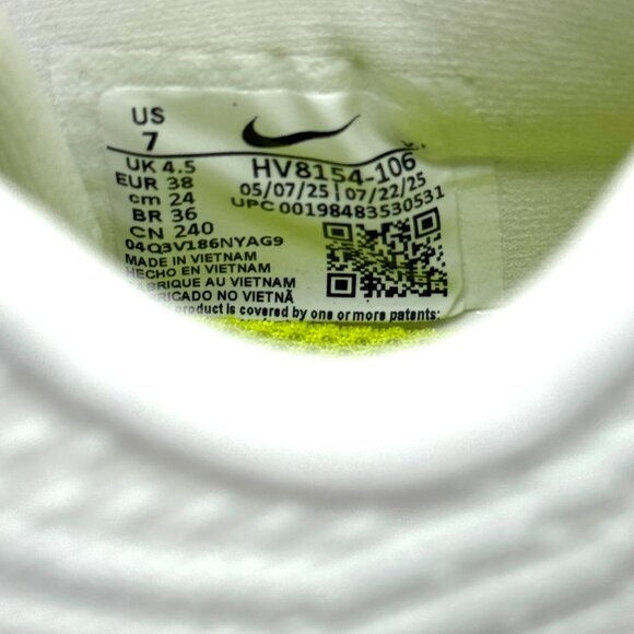 Nike Womens Vomero Plus White Black Cyber Shoes Sz 7 New Running HV8154-106 - Picture 4 of 11